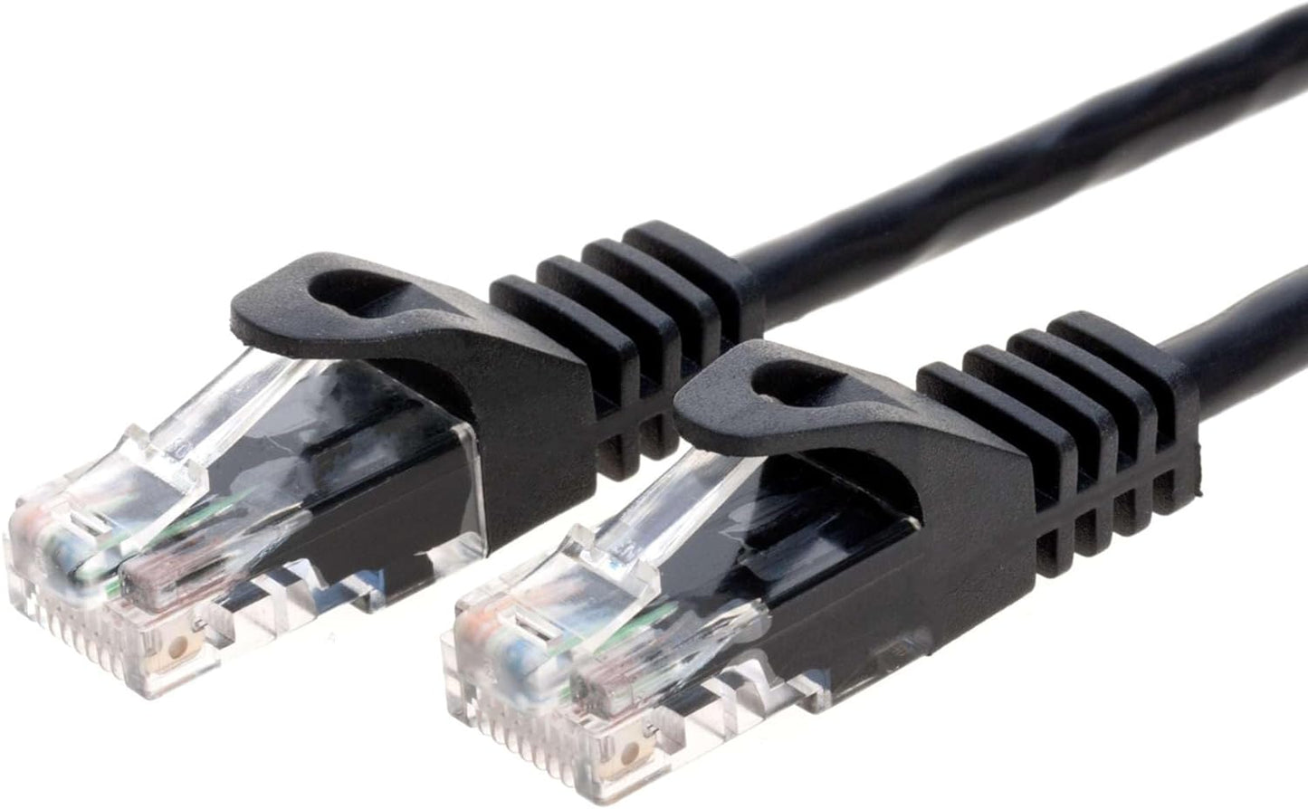 Cat6 50FT Network Ethernet Patch Cable, 550Mhz Internet Wire, Black