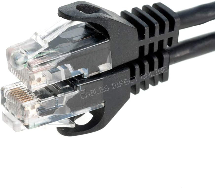 Cat6 50FT Network Ethernet Patch Cable, 550Mhz Internet Wire, Black